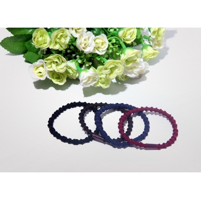 korea fashion dark color hair band glue wire elastic hair rope practical girl hair ring